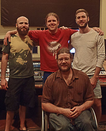 Transcontinental Trip recording at City Park Recording Studios