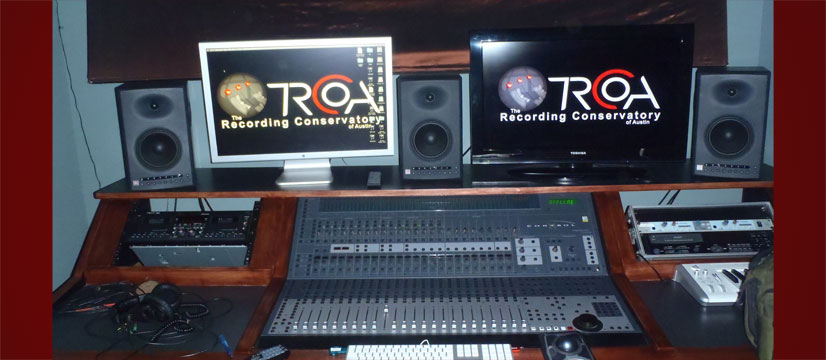 B-Room control room and sound board